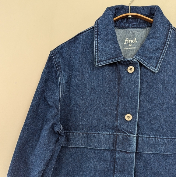 Find. Utility Indigo Denim Chore Coat Minimalist - Picture 10 of 14